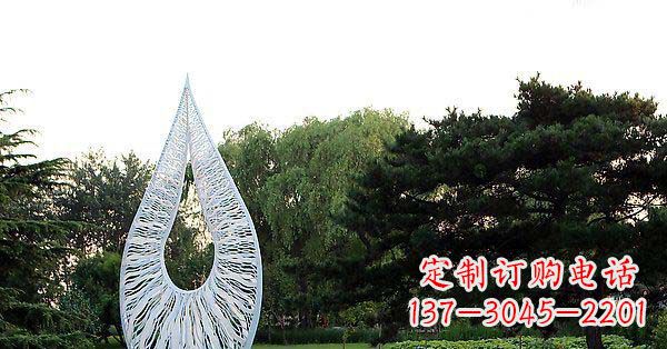 北京精美水滴不锈钢雕塑