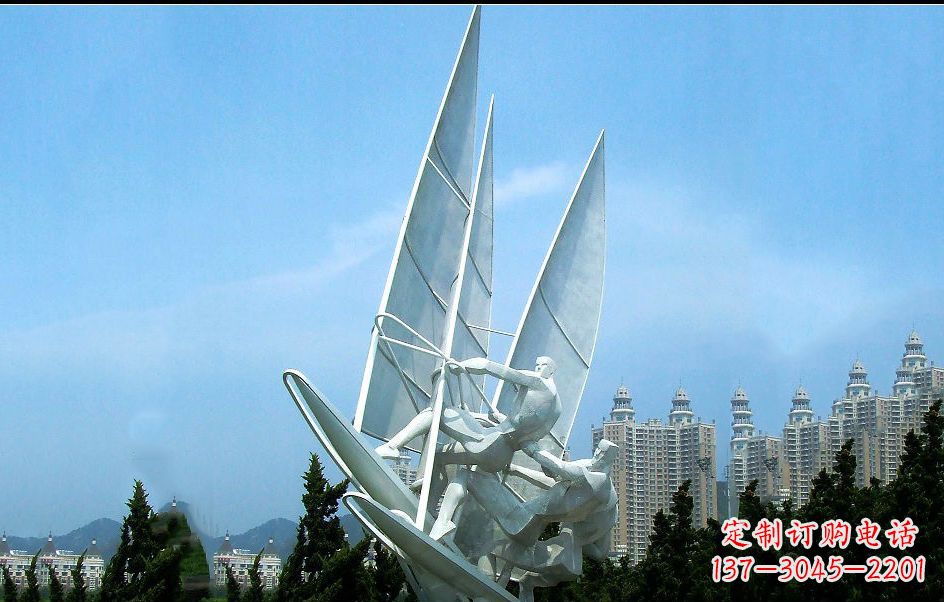 北京不锈钢帆船比赛雕塑