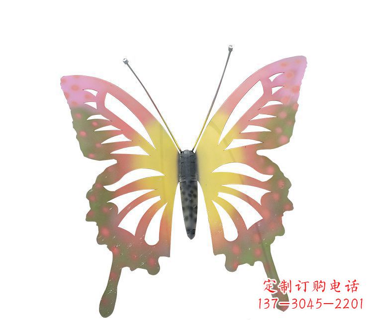 北京梦幻缤纷不锈钢蝴蝶摆件雕塑