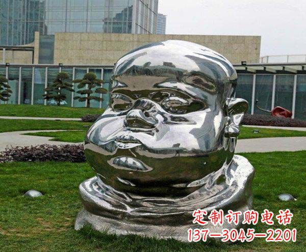 北京儿童不锈钢头像雕塑