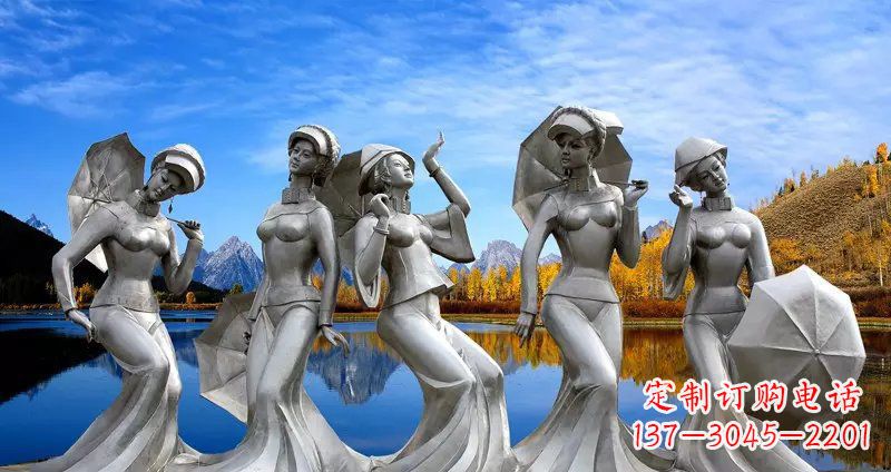 北京现代少女雕塑