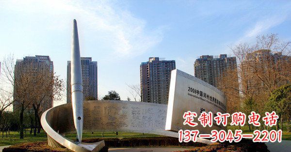 北京精美且精致的不锈钢钢笔雕塑