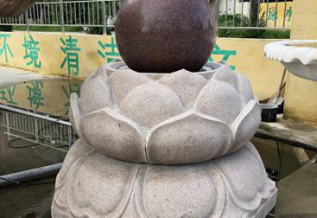 北京金色彩绘风水球雕塑