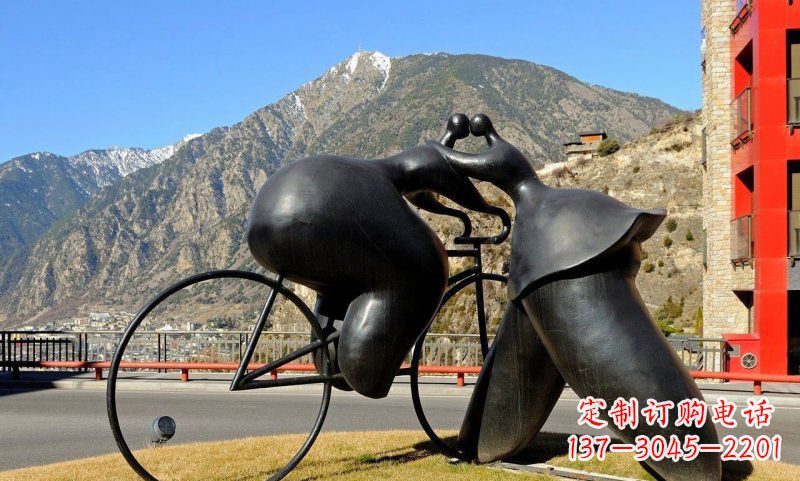 北京铸铁自行车雕塑