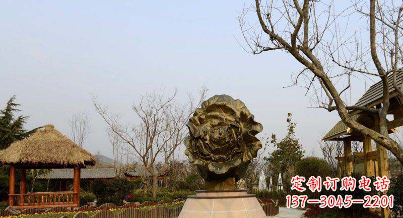 北京公园大白菜景观铜雕