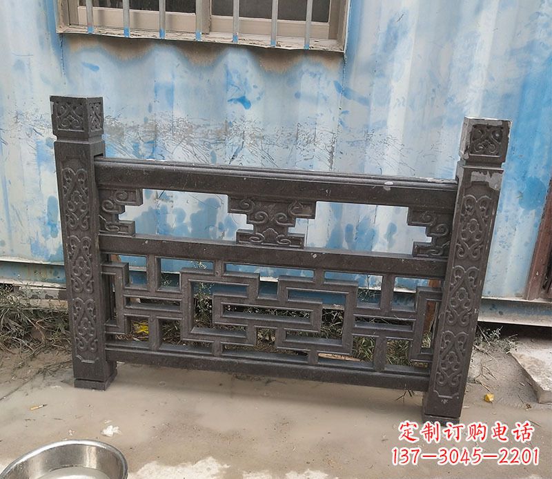 北京集乐馆大理石栏板雕塑