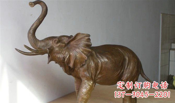 北京优雅大象招财铜雕