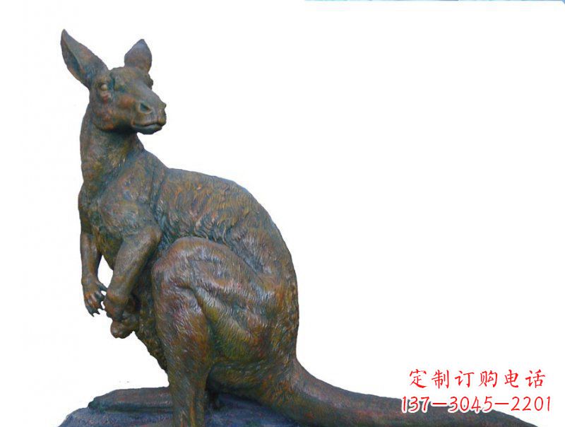 北京精致工艺铜袋鼠雕塑