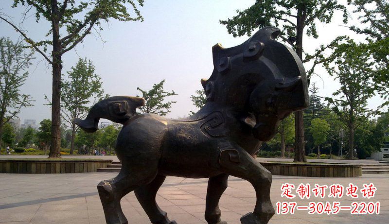 北京中领雕塑灵动小马铜雕