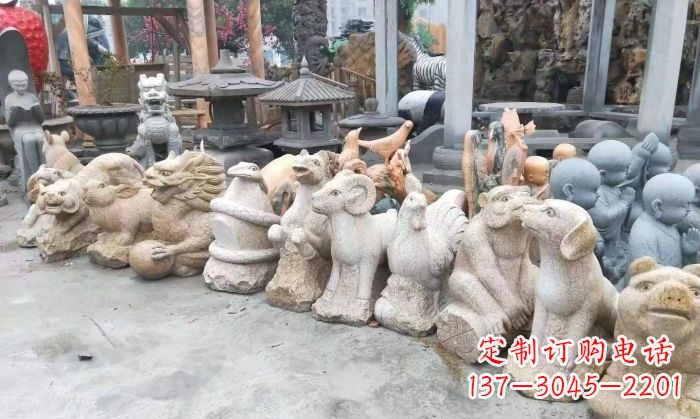 北京十二生肖动物雕塑