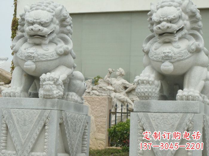 北京高端大理石狮子石雕