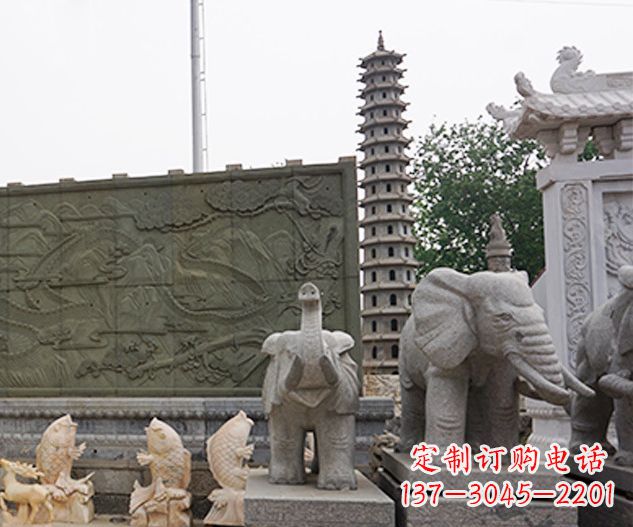 北京艺术级大象石雕