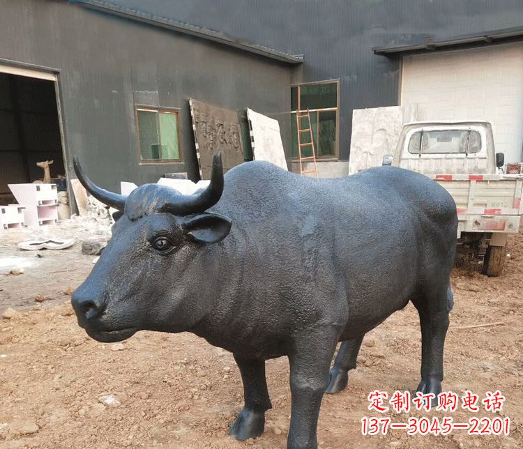 北京公园动物铜雕牛