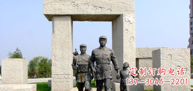 北京纪念红军的铜雕制品