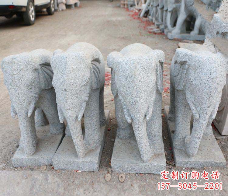 北京优雅流畅的大象雕塑