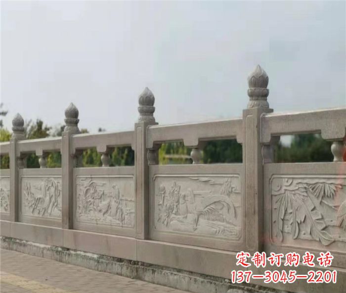 北京泰山大理石浮雕栏板雕塑
