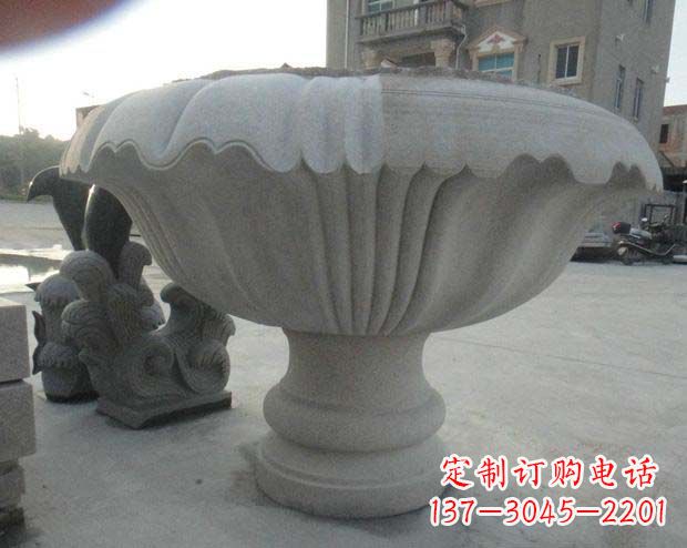 北京高端大理石花盆雕塑