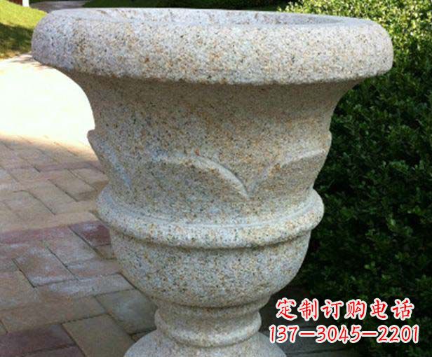 北京大理石花盆石雕,为您的景观添色彩