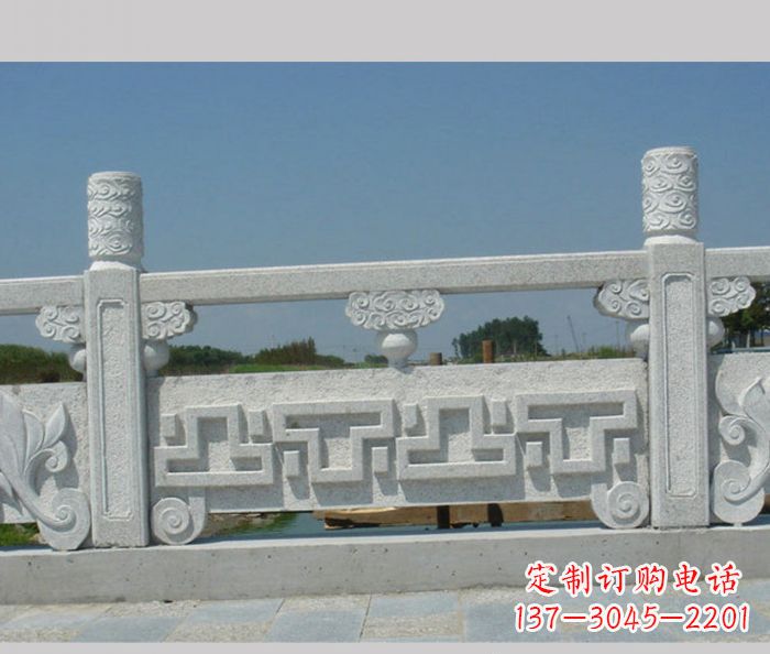 北京公园景观大理石栏板雕塑
