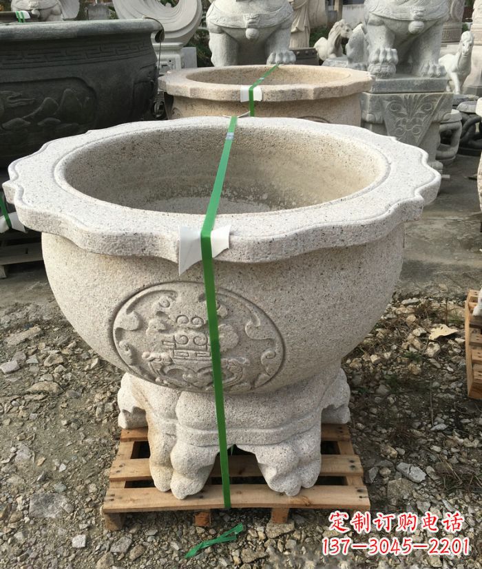 北京高品质大理石水缸雕塑