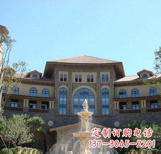 北京定制欧式古典喷泉大理石雕塑