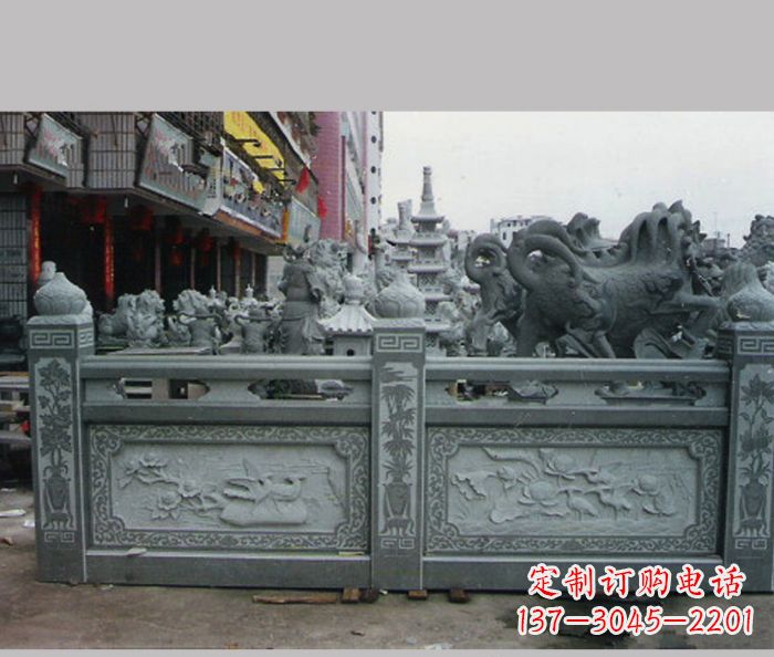 北京公园景观仿古石栏板 (4)