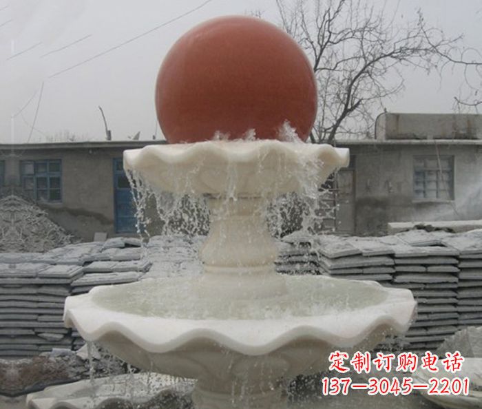 北京精美风水球石雕
