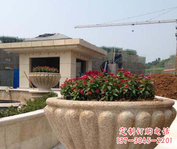 北京公园景观花盆石雕