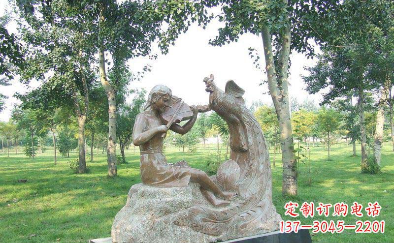 北京艺术精美的凤凰雕塑