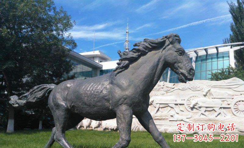 北京马动物铜雕塑