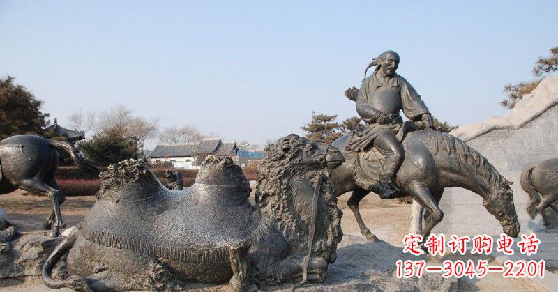 北京精致古典 骑马雕塑