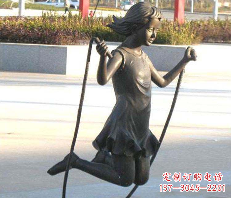 北京汇聚灵动的青春,唯美女孩铜雕