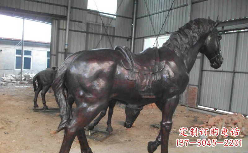北京公园铜马动物铜雕