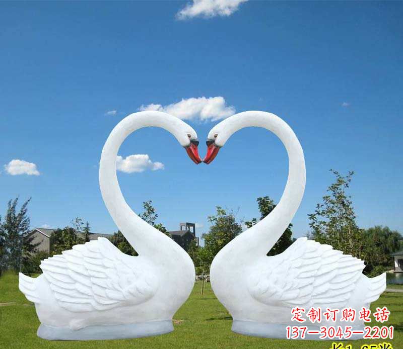 北京玻璃钢仿真天鹅雕塑