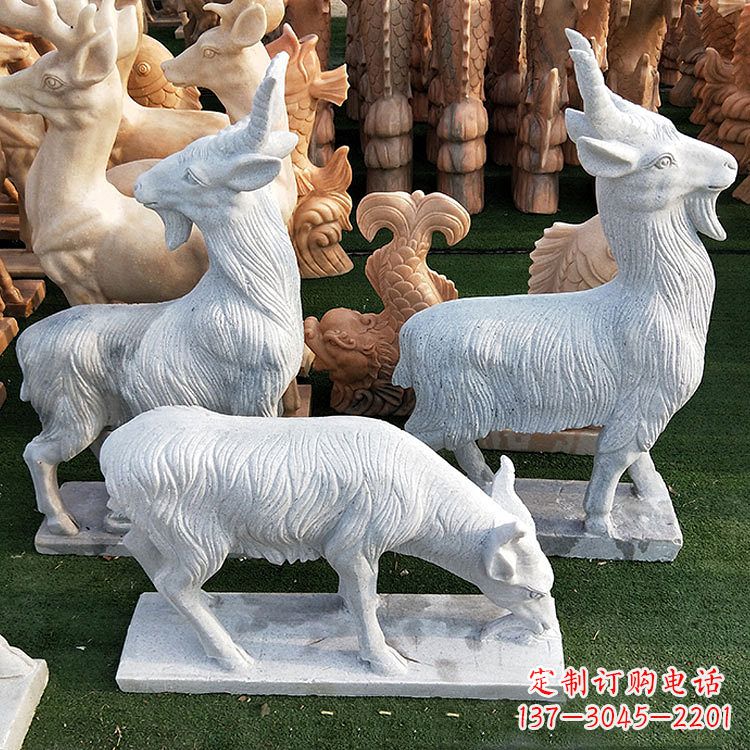 北京精美白玉石动物雕塑
