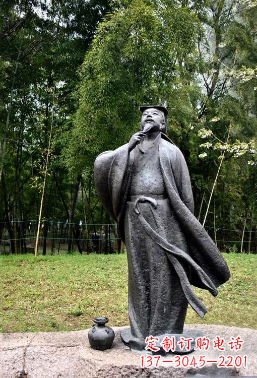 北京诞生于中国古代传奇的雕塑——王羲之铸铜雕塑