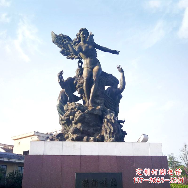 北京雕刻传说——精卫填海景观雕塑