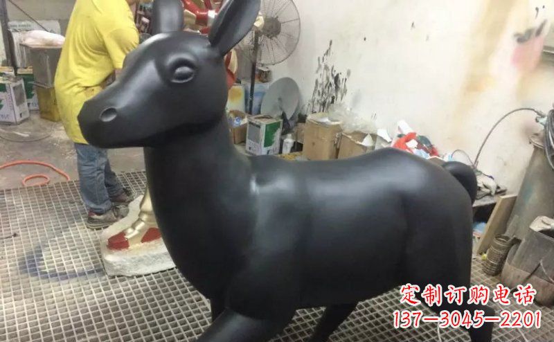 北京公园铸铜小鹿动物铜雕