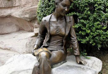 北京中领雕塑精美 静谧 的女人铜雕