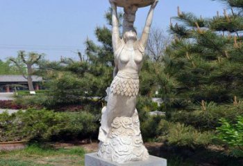 北京中领雕塑传奇女娲石雕雕塑