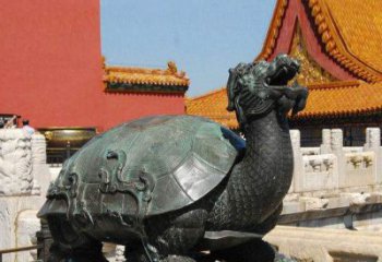 北京精美铜雕龙龟，给你公园独特色彩