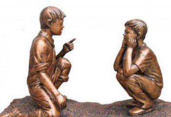 北京专业定制小品铜雕-尊贵的雕塑男孩