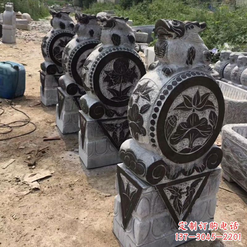 北京定制古典门墩雕塑,展现古典文化精髓