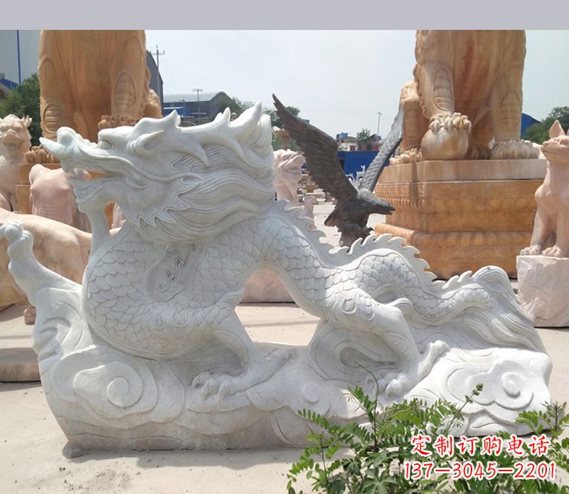 北京古代镇宅动物龙石雕