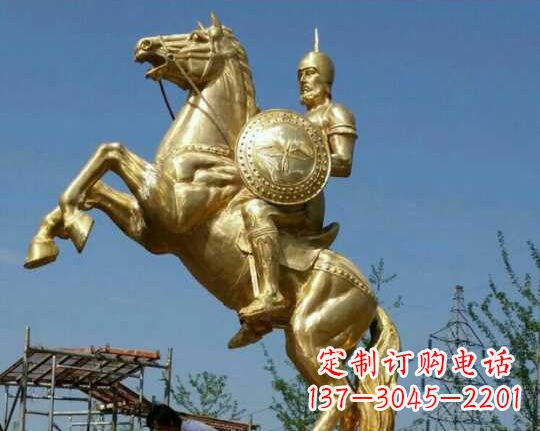 北京古罗马战士骑马铜雕——让你呈现最传统的骑士风采