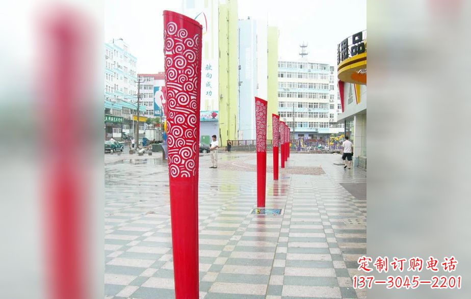 北京广场不锈钢火炬雕塑