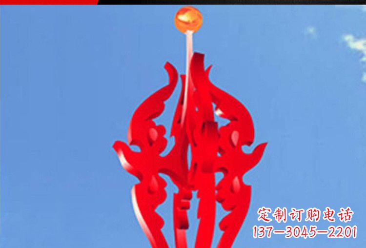 北京中领雕塑:唯美飘拂的不锈钢火苗雕塑
