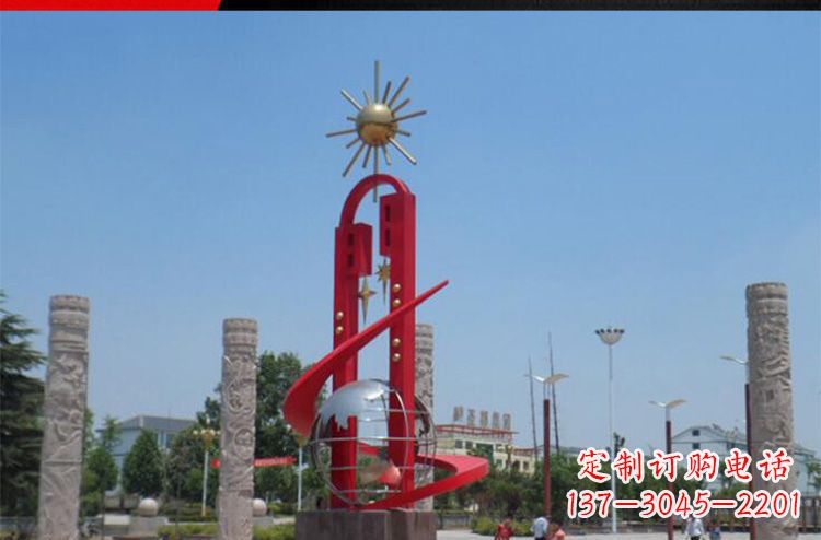 北京精美不锈钢太阳花雕塑