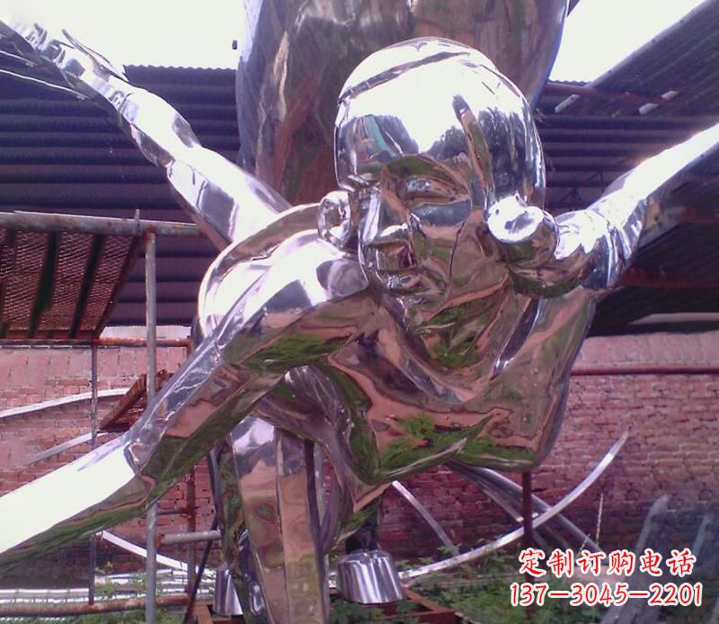 北京彰显经典风采的不锈钢运动员雕塑