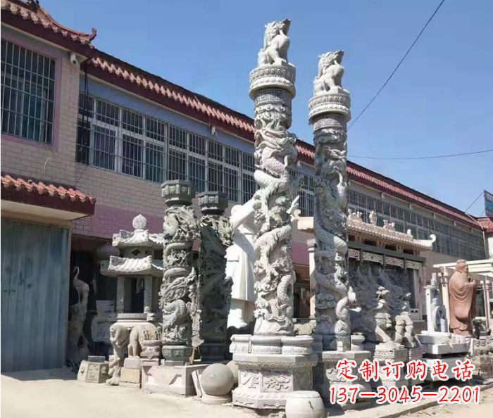 北京品质考究的大理石龙柱石雕